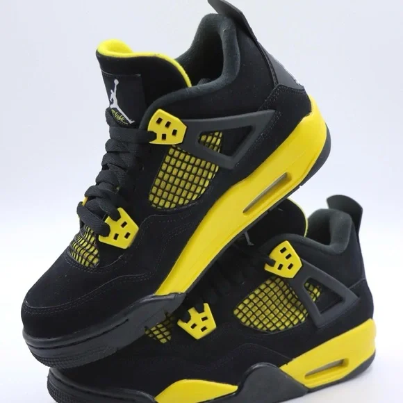 Air Jordan 4 Retro ‘Yellow Thunder’ 2023 -Men’s Athletic Shoes Sneakers - Picture 3 of 5